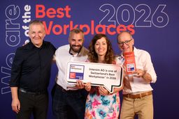 Geschäftsleitung und HR mit der Auszeichnung Best Workplace