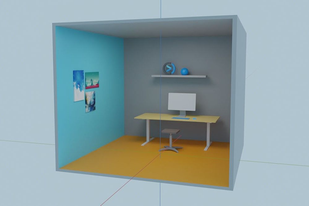 3D Büro als Beispiel