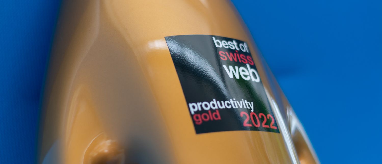Best of Swiss Web Award Preis, goldene Boie