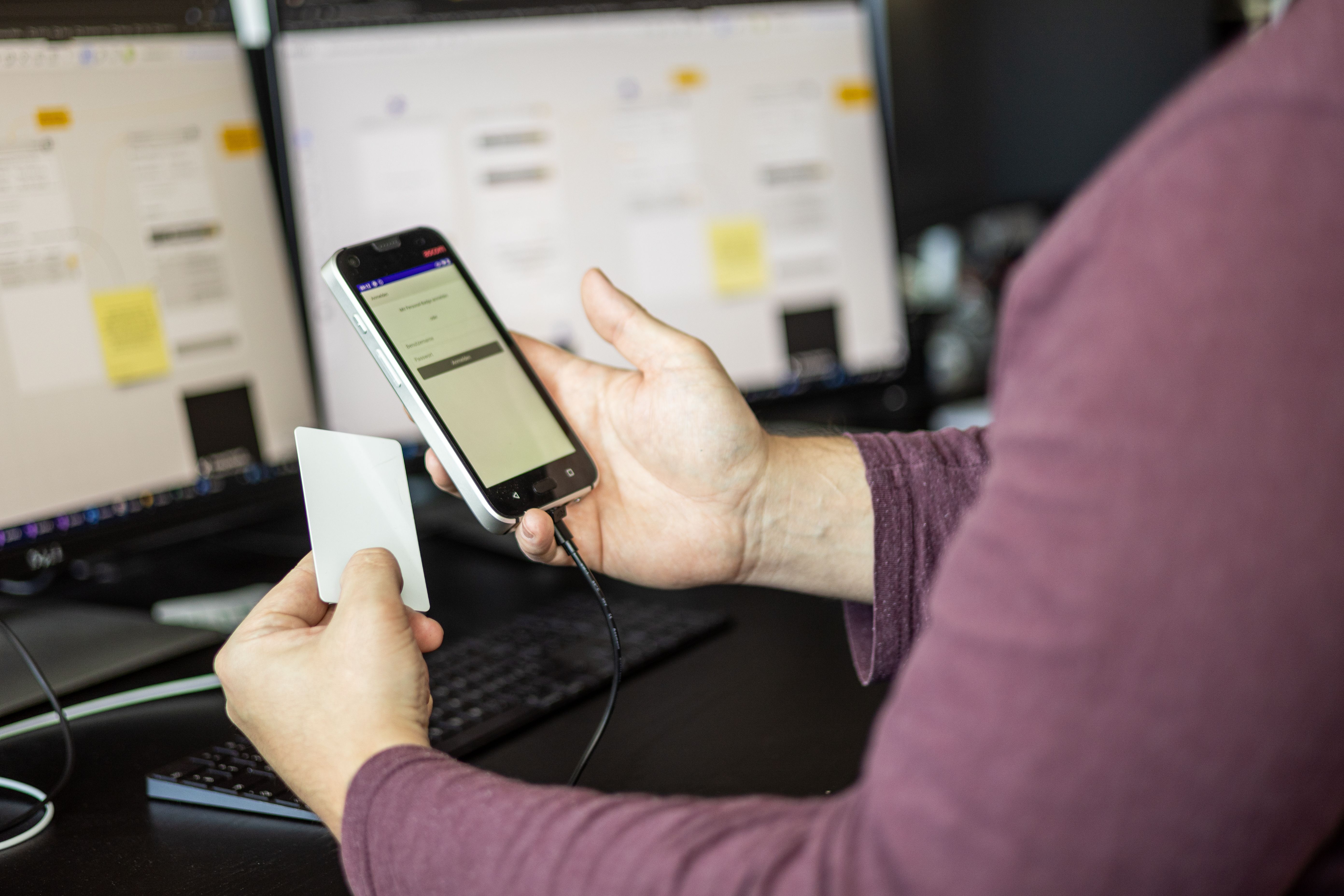 Die Spital-App in der Anwendung
