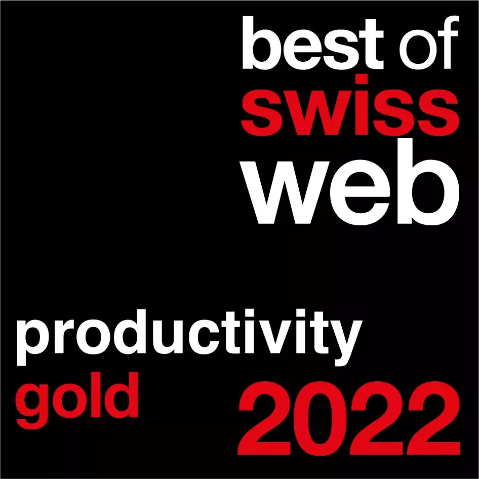 Best of Swiss Web Award productivity