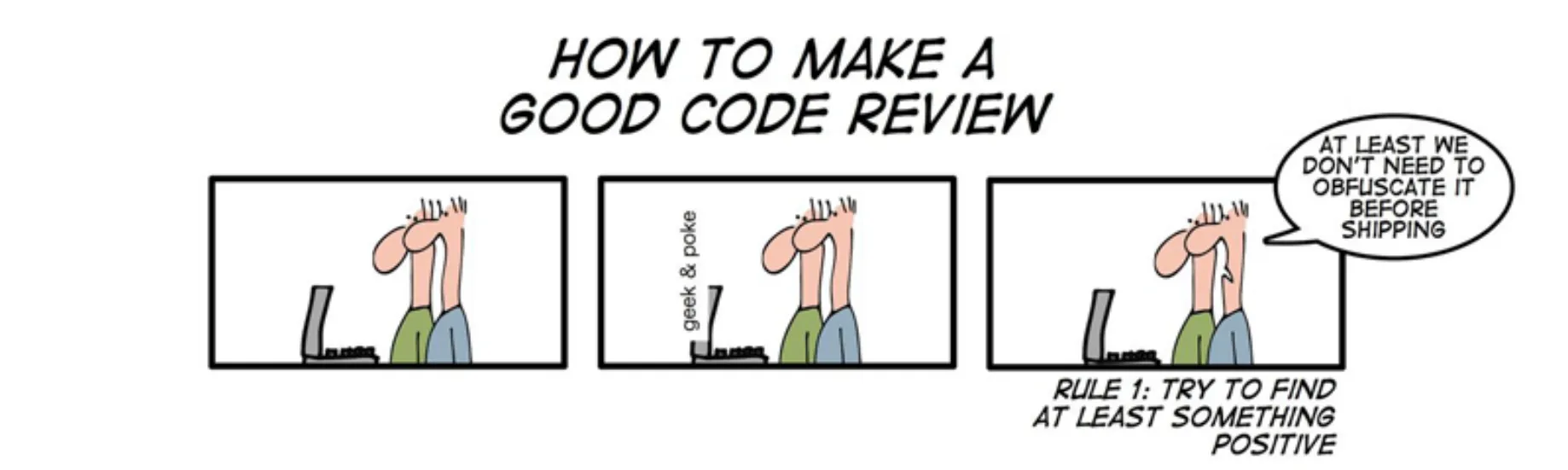 Comic zum Thema Codereview