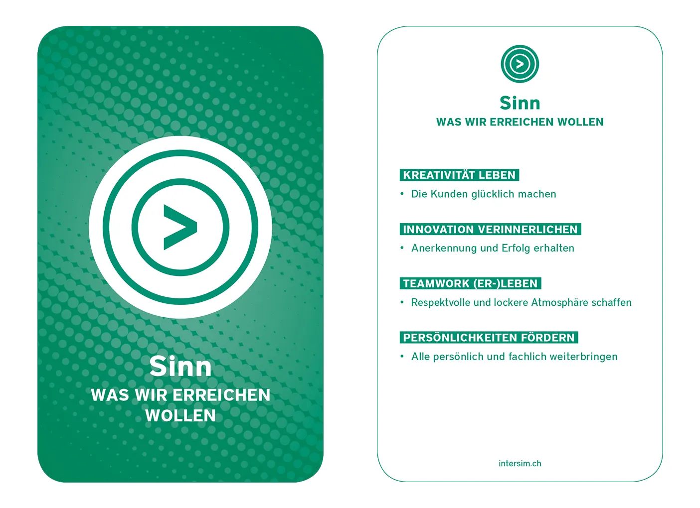 Intersim Holacracy Karte Sinn