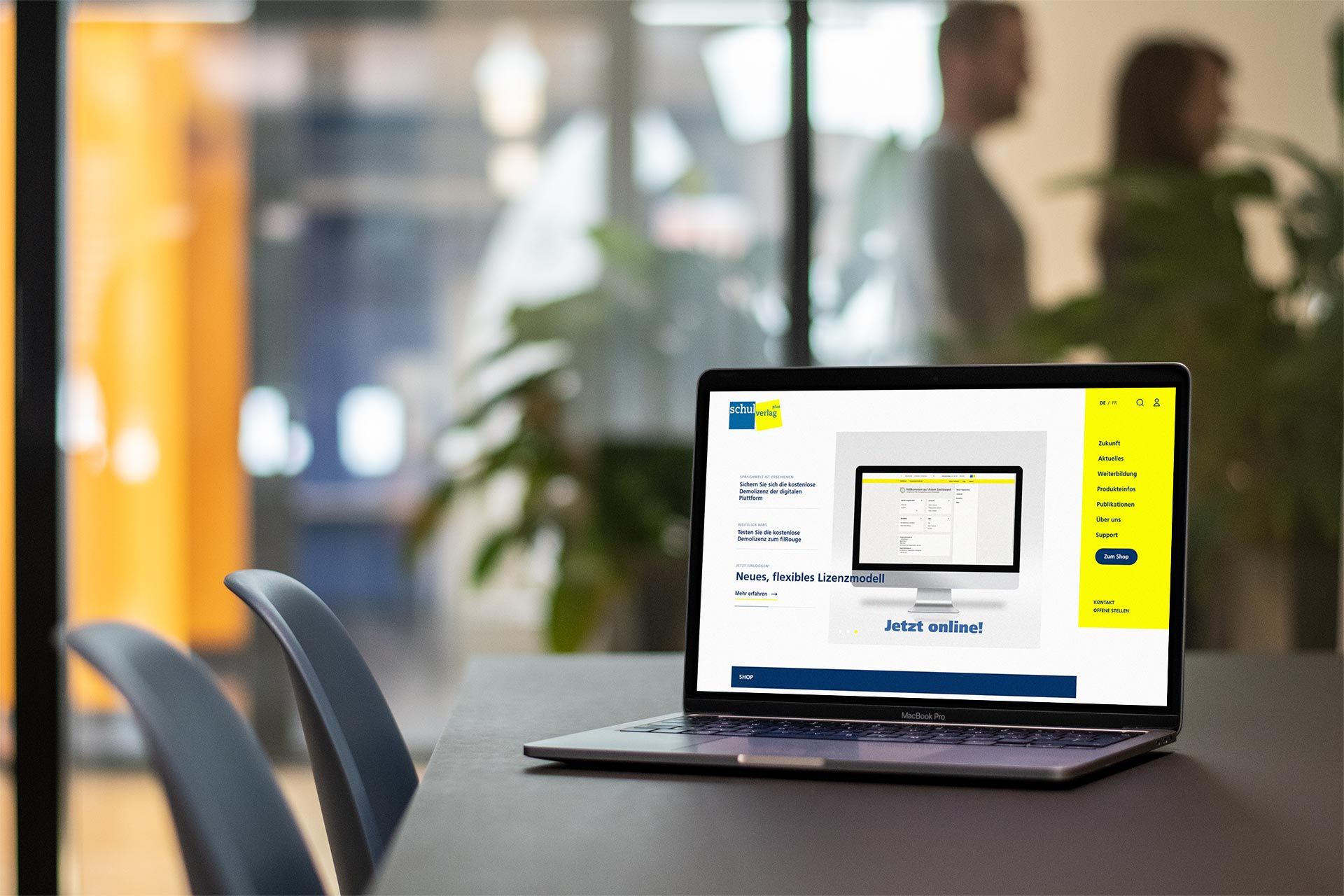 Mockup des Lizenzensystems des Schulverlag Plus