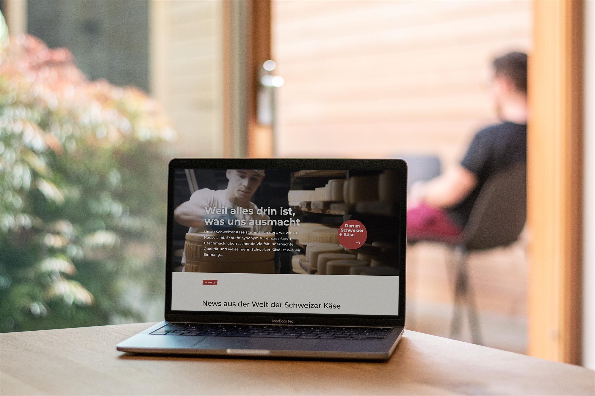 Mockup der Switzerland Cheese Marketing AG Website