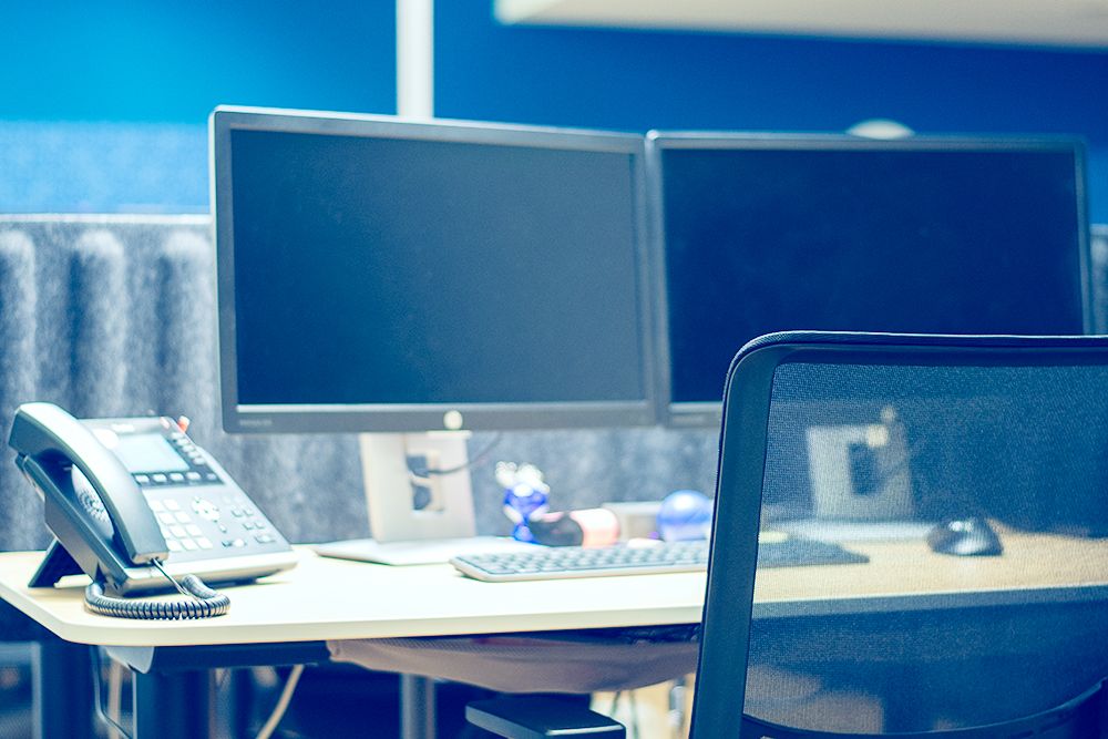 Veranschaulichung eines modernen Arbeitsplatzes