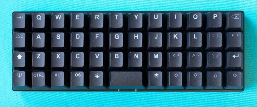 Eine ortholineare Tastatur