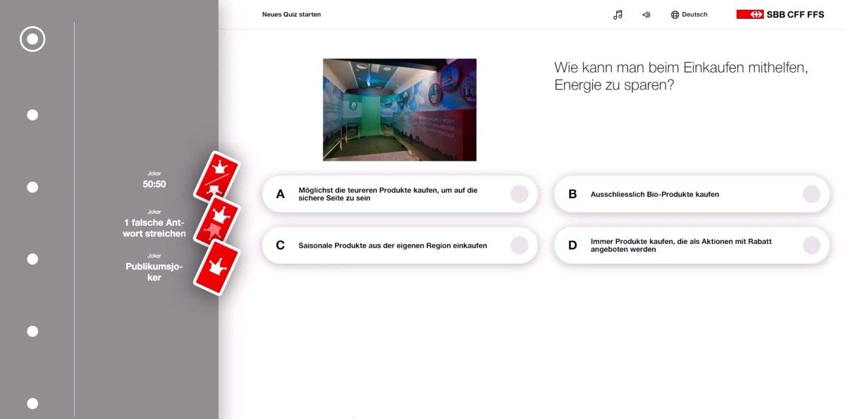 Screenshot SBB Quiz Video