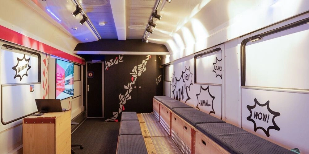 Interieur des Schulzuges der SBB