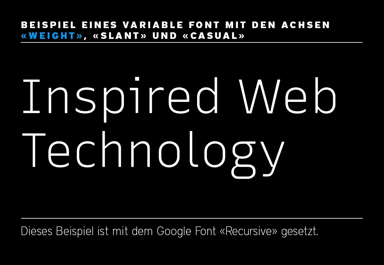 Variable Font Beispiel